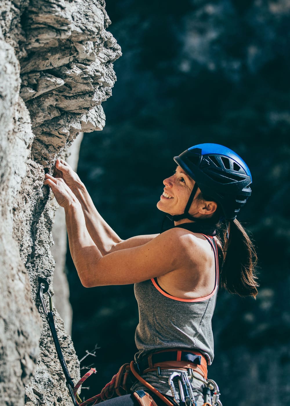 woman rock climbing, meet up in NEPA